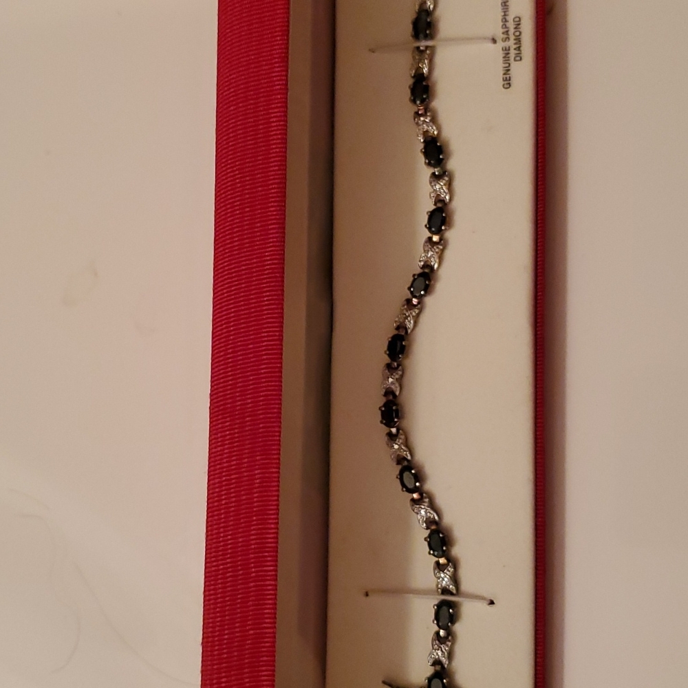 Sapphire & diamond bracelet